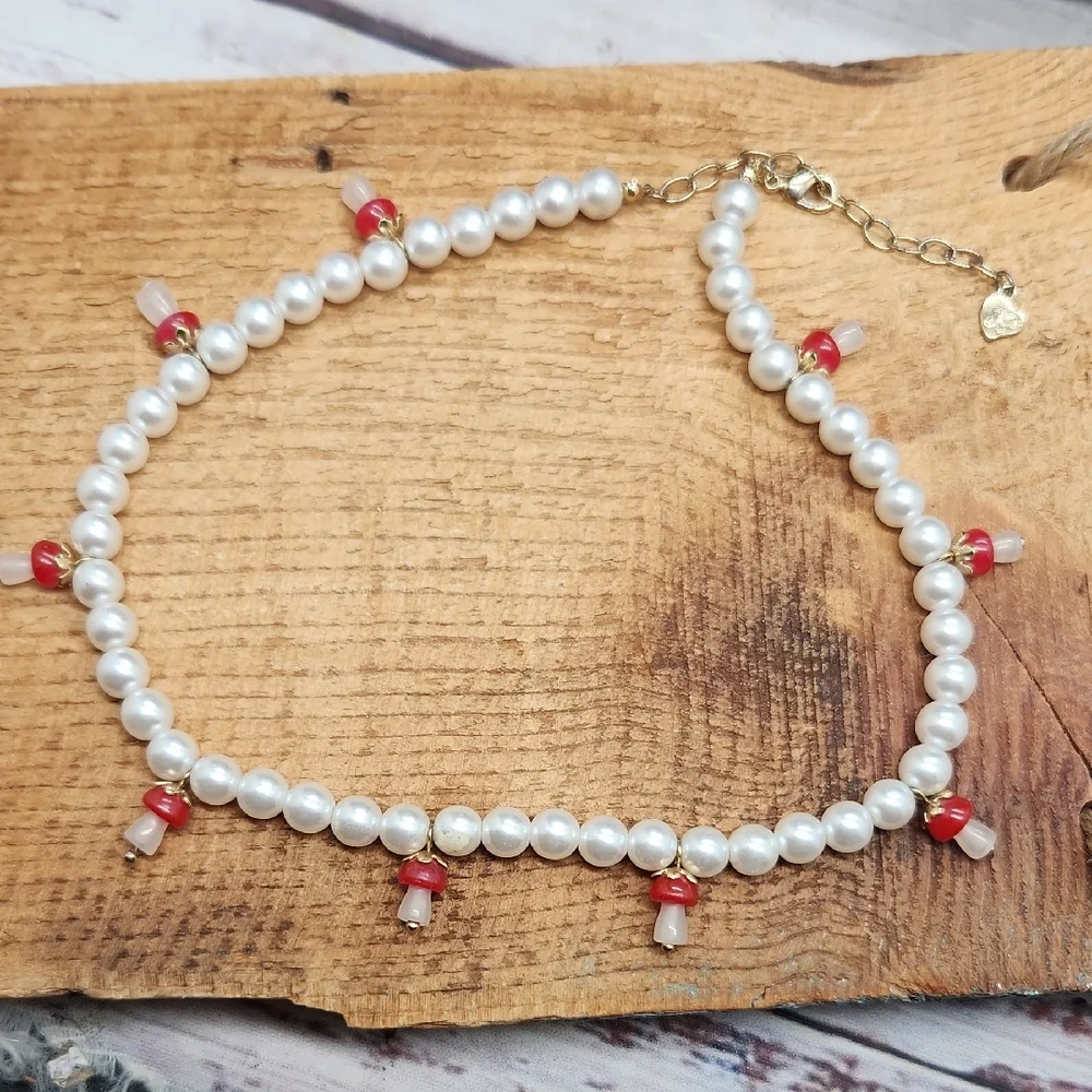 Magic Mushroom Pearl‎ Necklace Frasier Sterling